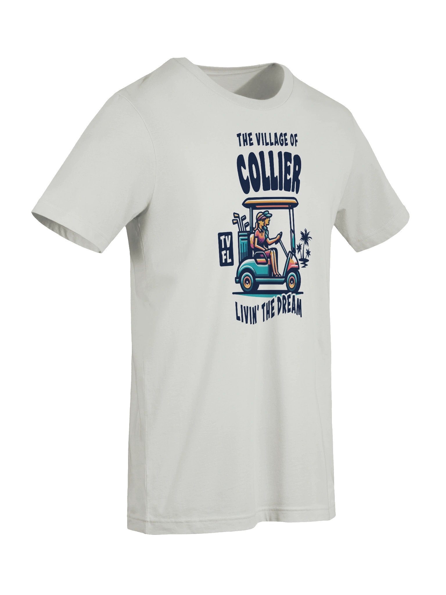The Village of Collier TV FL Golf Cart Design T-Shirt product image (9)