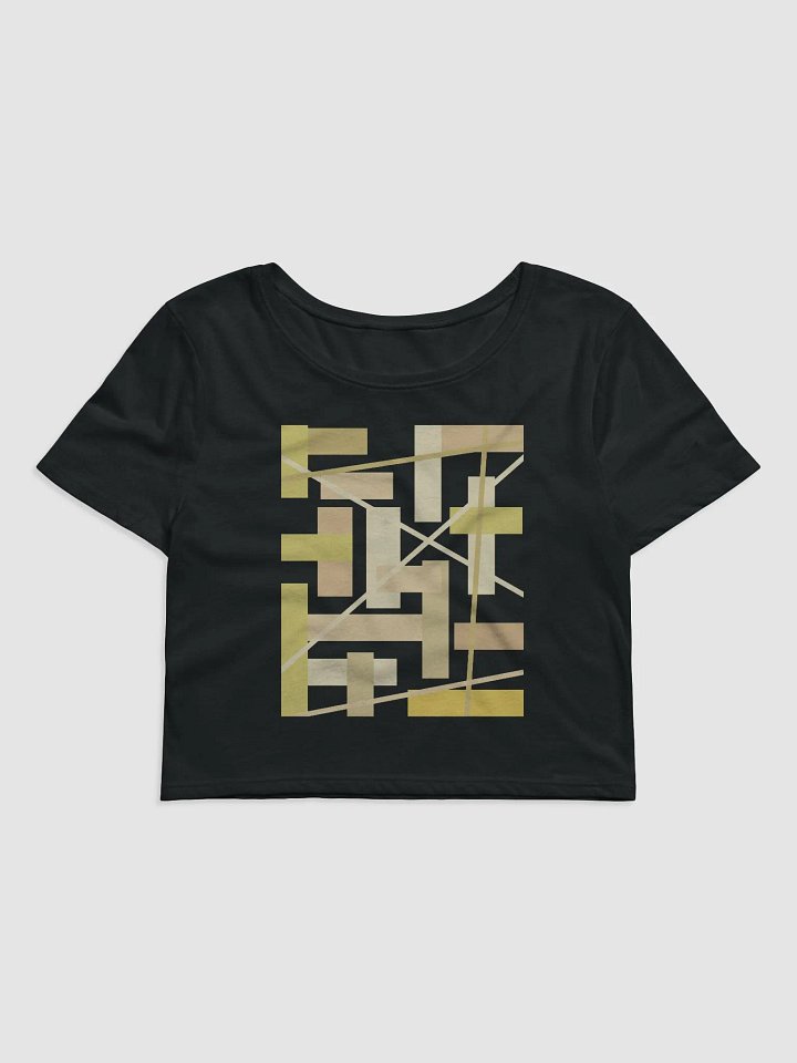 Black Background Golden Geometric Square Rectangle Line Pattern product image (1)
