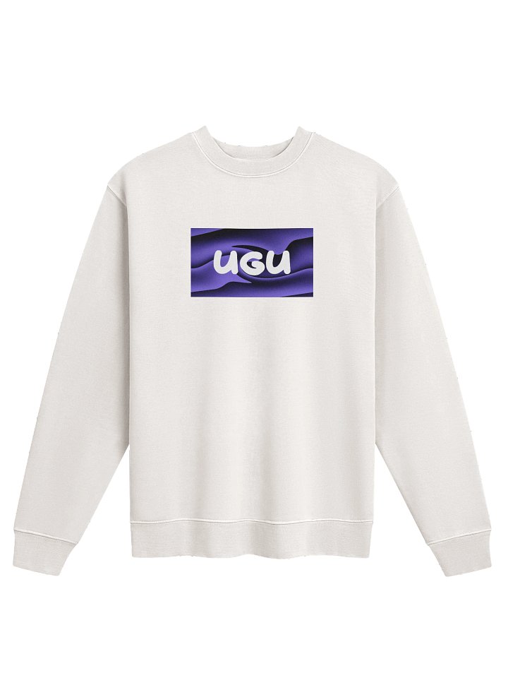UGU.EXE Premium Sweatshirt — White Edition product image (1)