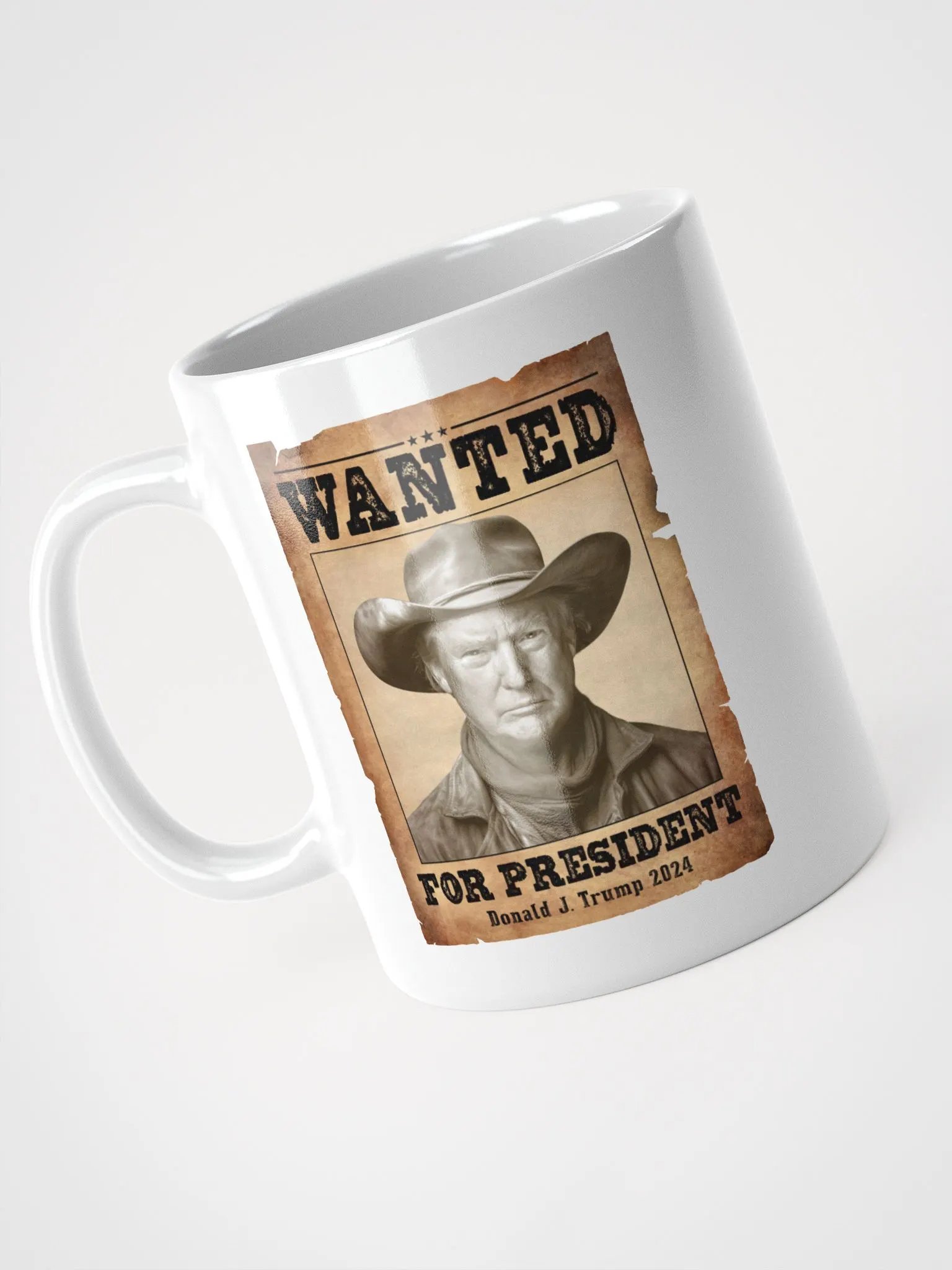 Wanted for President - Western Style - White Mug product image (4)