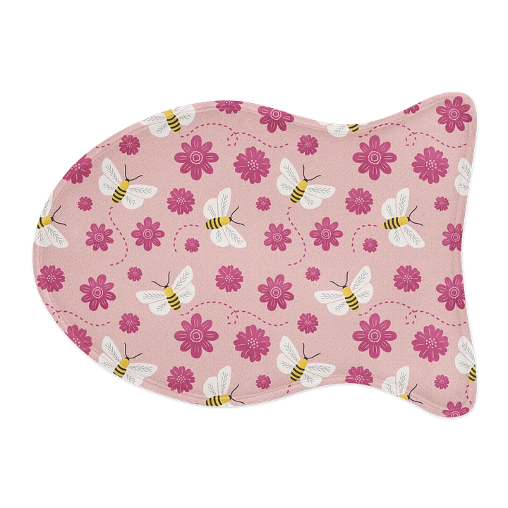 Little Pink Bees Pet Feeding Mat product image (2)