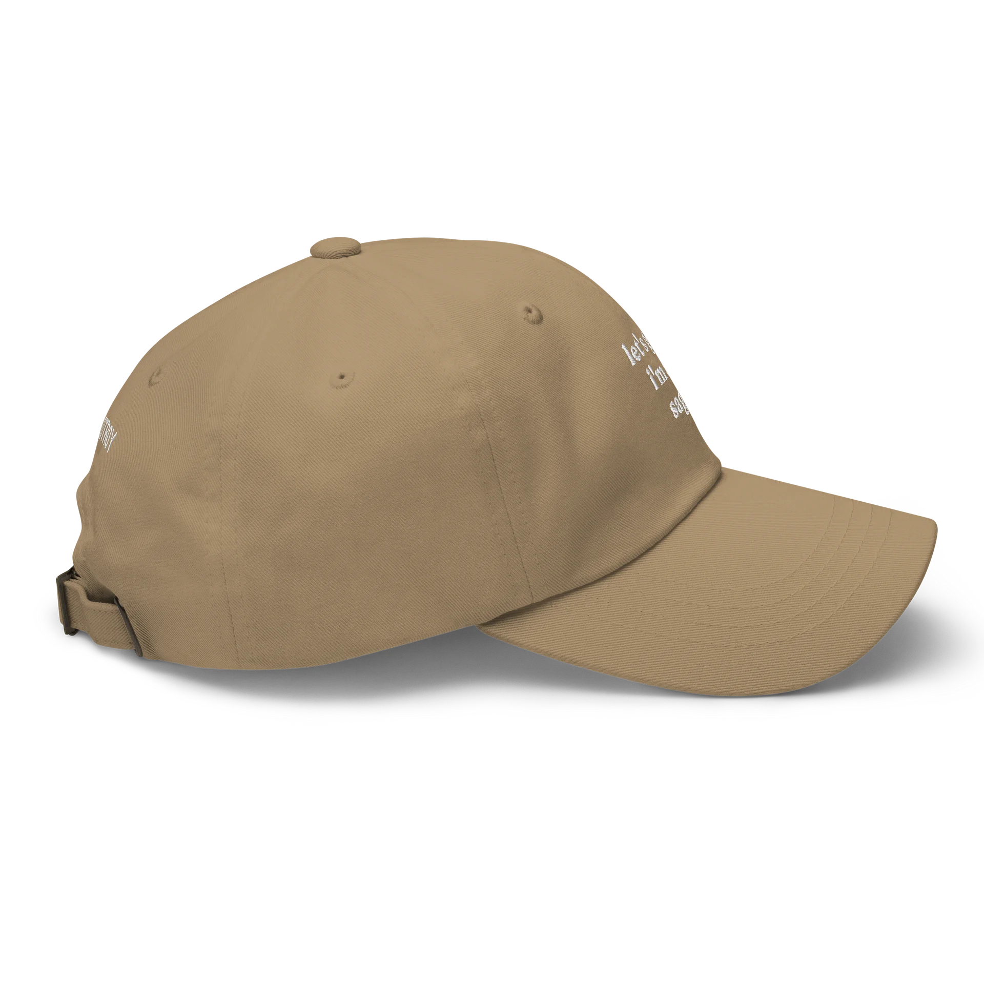 let's go sag embroidered cap product image (2)