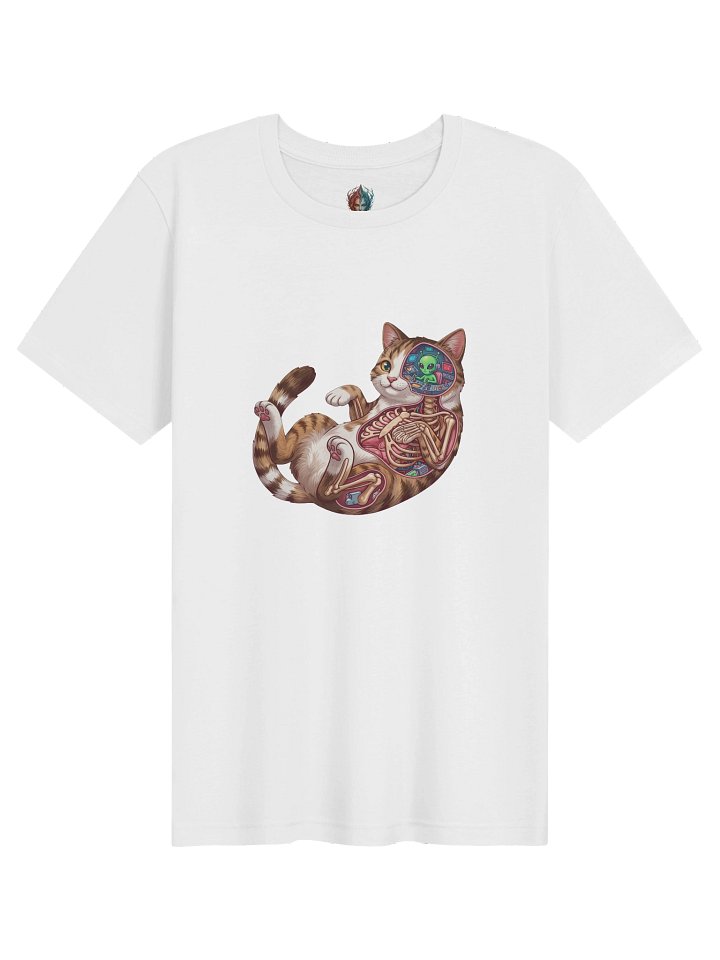 Alien Cat Graphic T-Shirt | Funny Sci-Fi Cat Shirt | Soft Nerdy Tee for Cat Lovers product image (31)