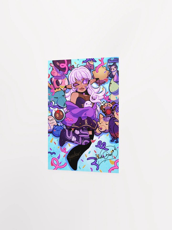(PRINTED SIGNATURE) SlushieGhost 1yr Anniversary Poster product image (2)