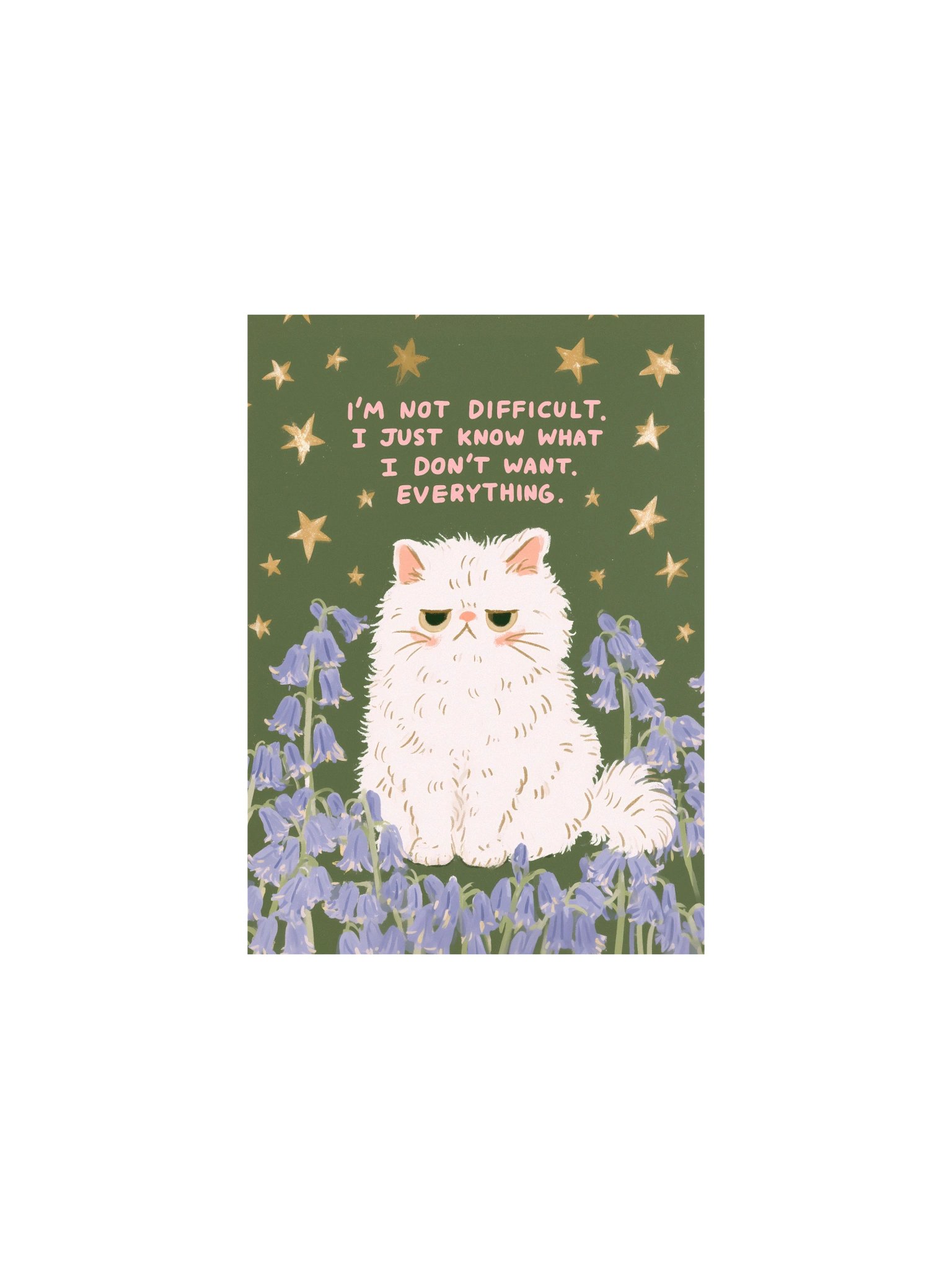 Unimpressed Cat Quote Poster product image (2)