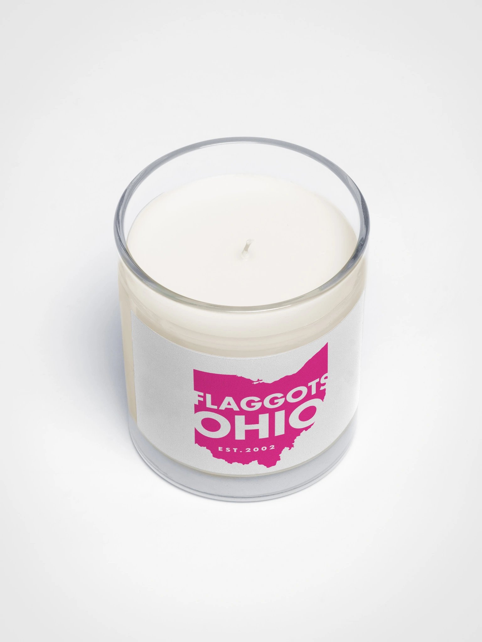 Pink logo candle product image (3)