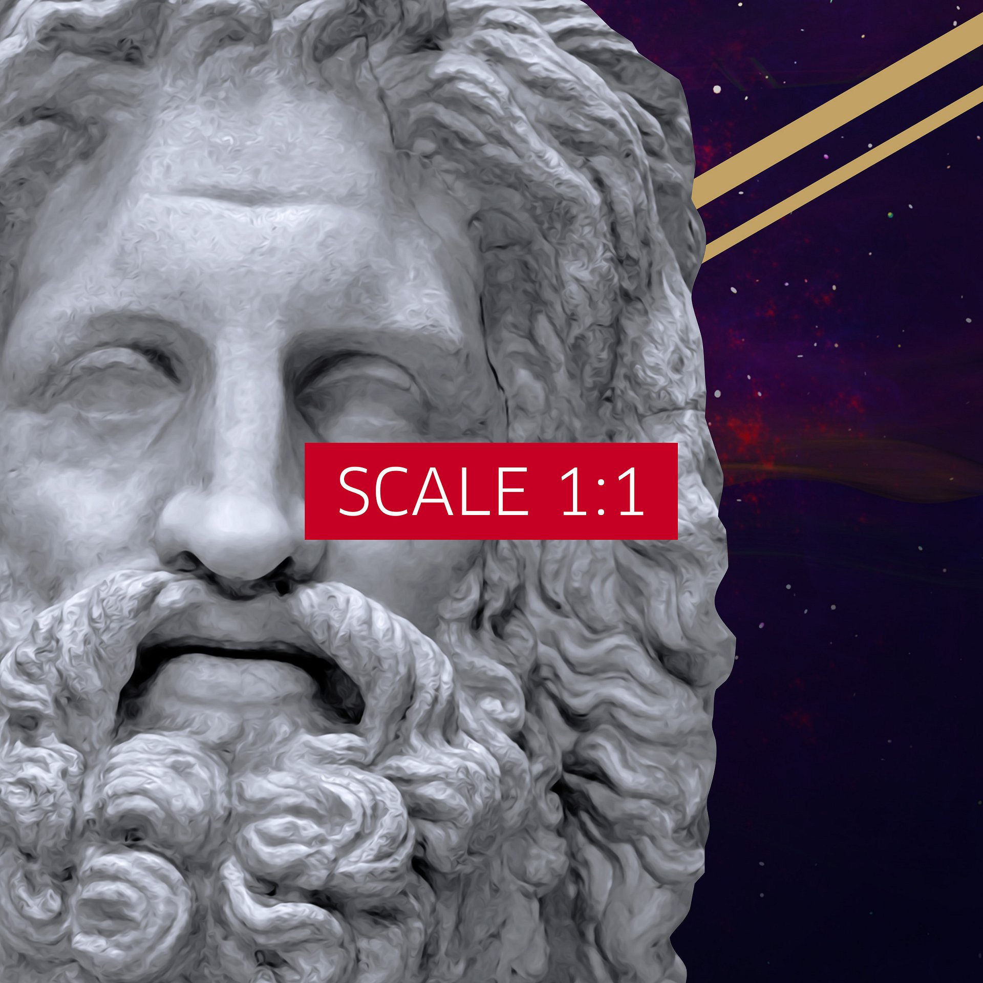 Vaporwave poster: Synthwave Gods and Planets - Jupiter (gr. Zeus) [synthwave/vaporwave/retrowave/cyberpunk] — aesthetic poster product image (6)