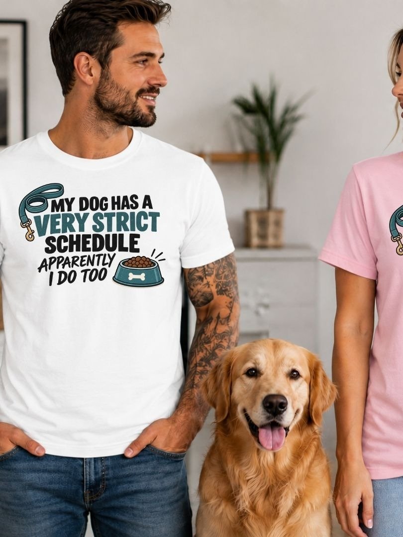 My Dog Has a Very Strict Schedule T-Shirt product image (59)