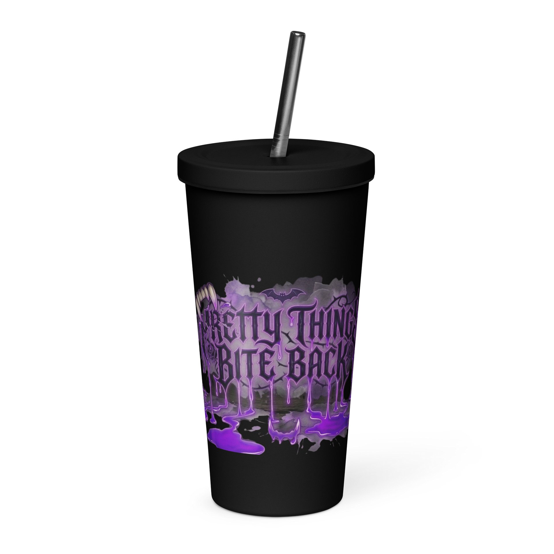 PRETTY THINGS BITE BACK — Gothic Purple Tumbler product image (1)