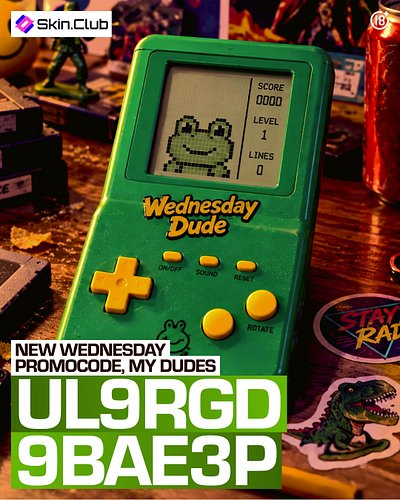 🐸 It is Wednesday, my dudes🐸

Take your promo code and get 10% BONUS right now!
Link in stories!