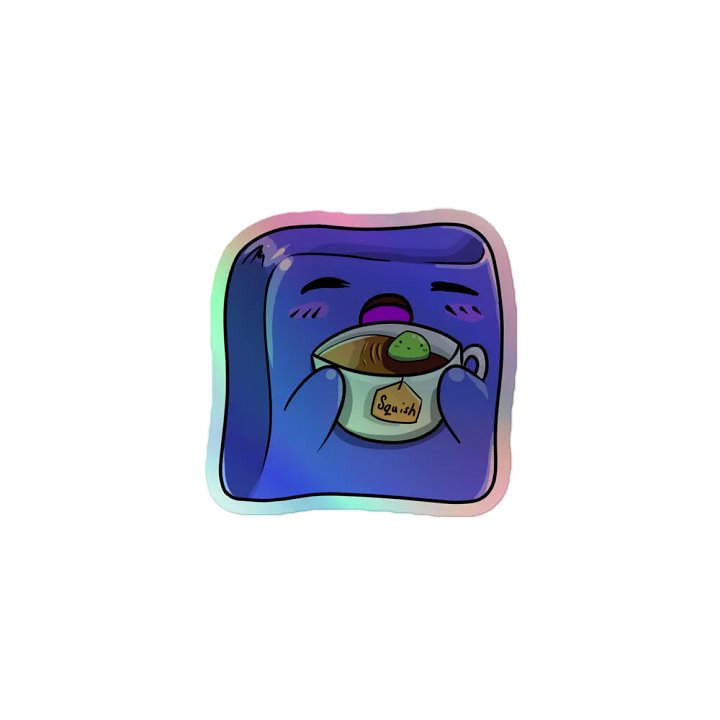 Holographic Coffee Squish Sticker product image (1)