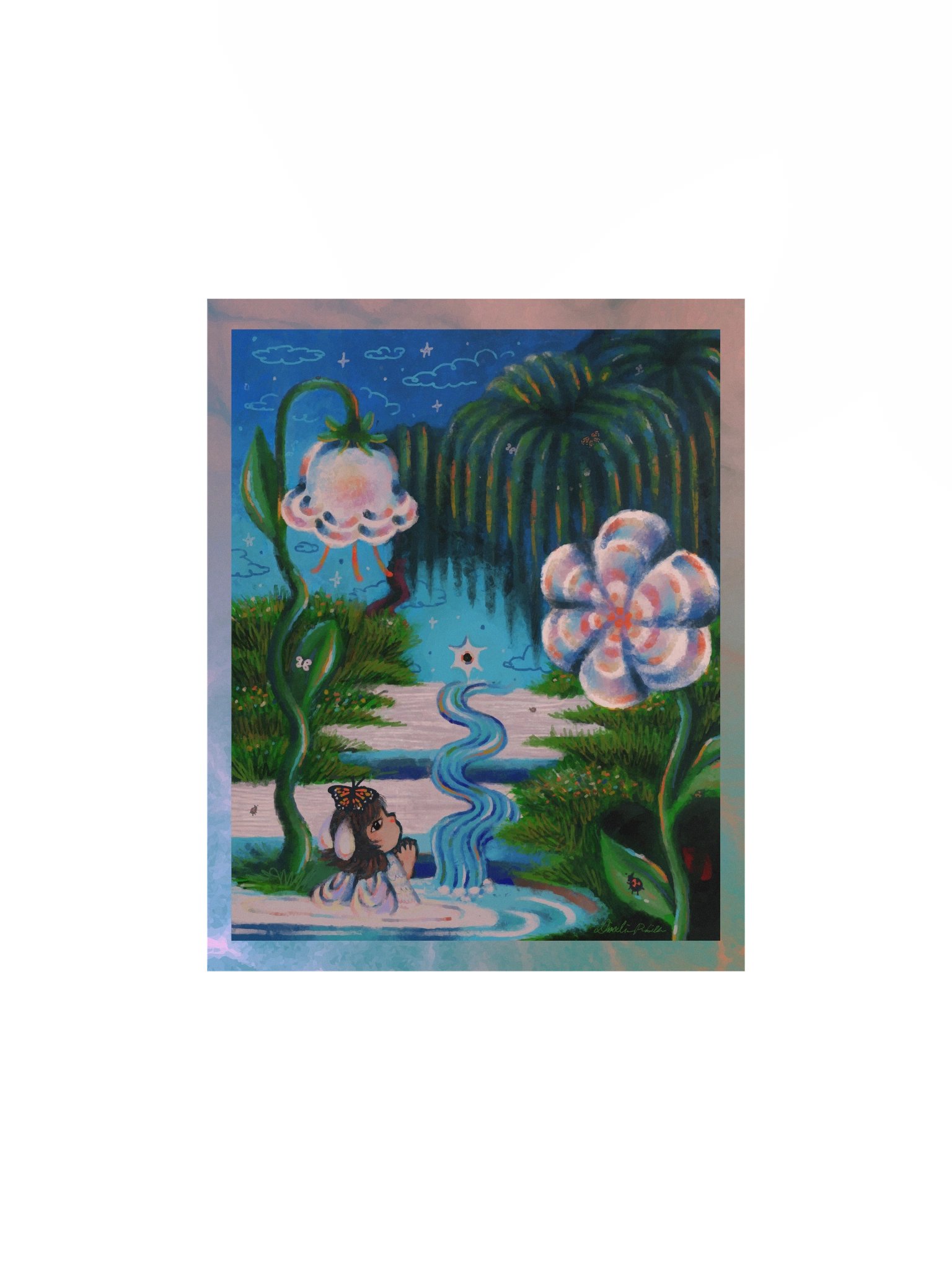 "Bell Flower Bunny" Print product image (1)