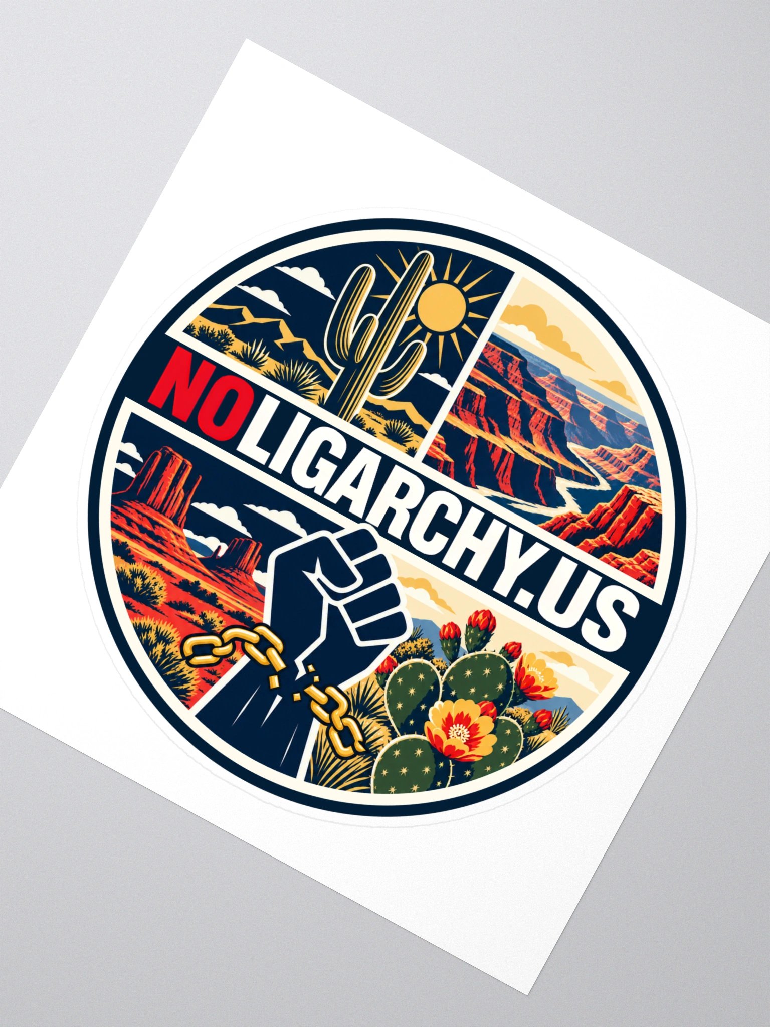 Arizona NOLIGARCHY.US sticker product image (2)