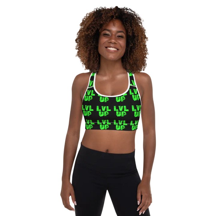 LVL UP Black Sports Bra product image (2)