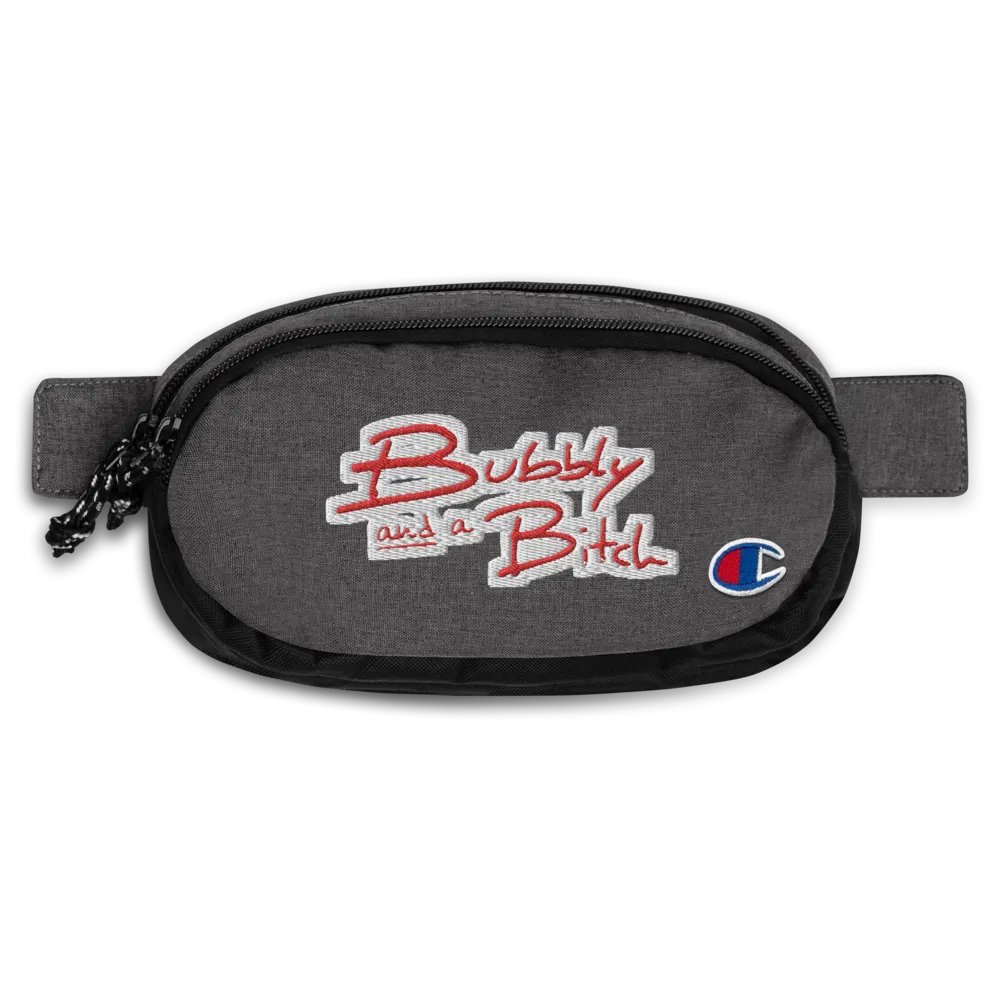 Bubbly and a B*tch (red bubble design) champion fanny pack product image (1)