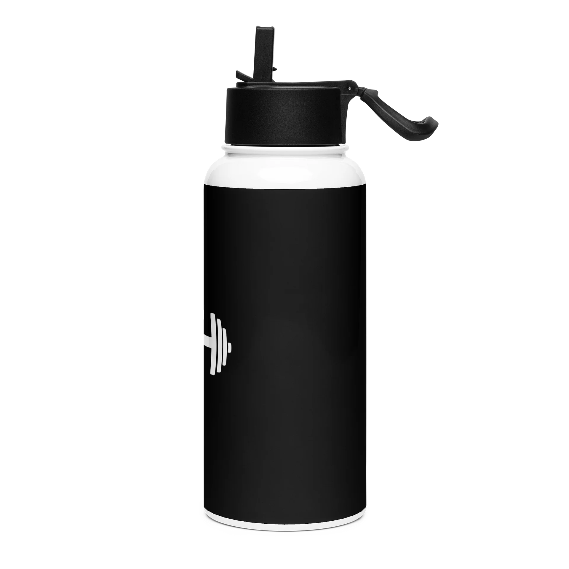 His House Stainless Steel Water Bottle with a Straw Lid - Black product image (3)