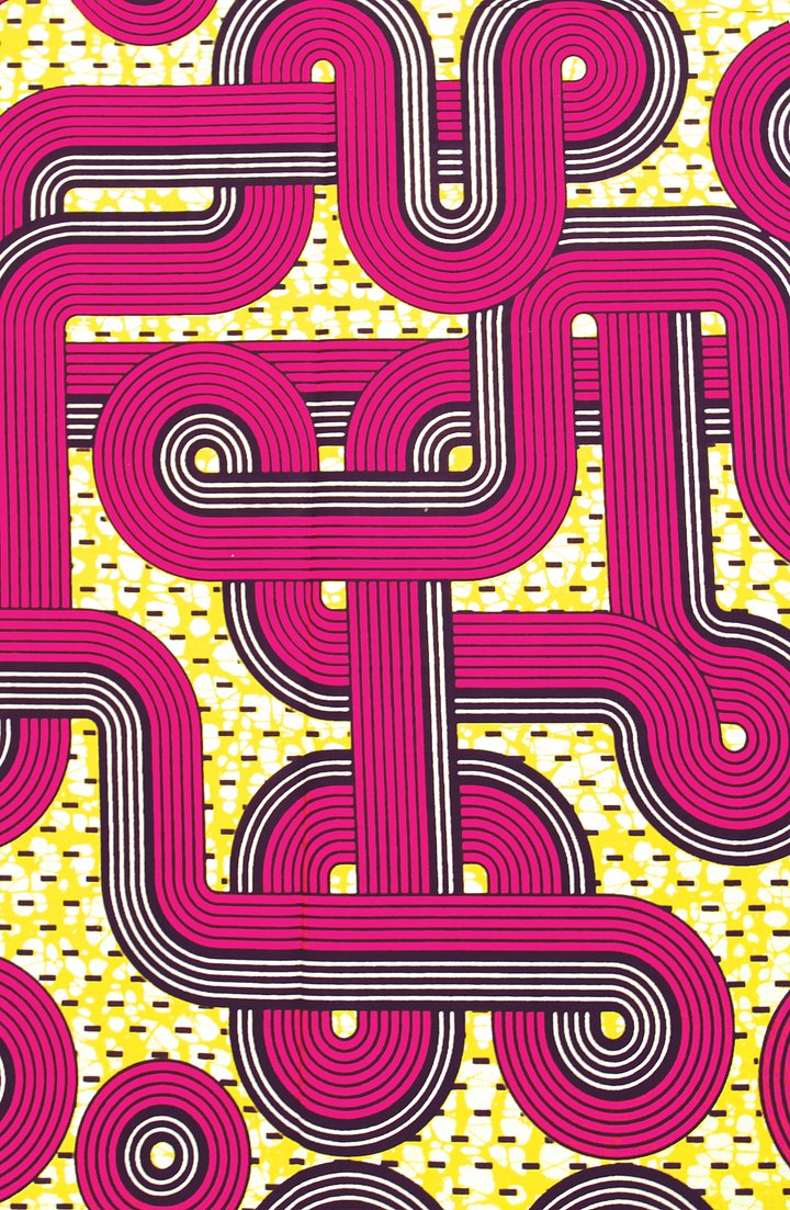 Scampolo Tessuto Wax Print - Design Astratto - 37 cm x 116 cm - cod.591/A product image (1)