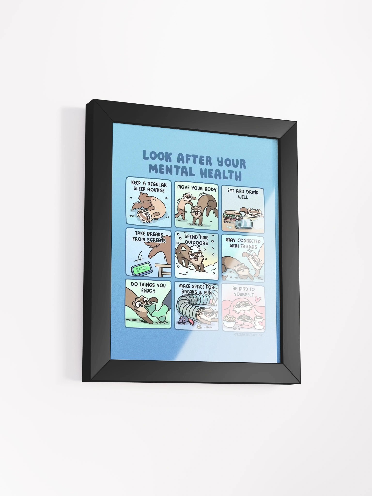 Look After Your Mental Health | Framed Print product image (8)