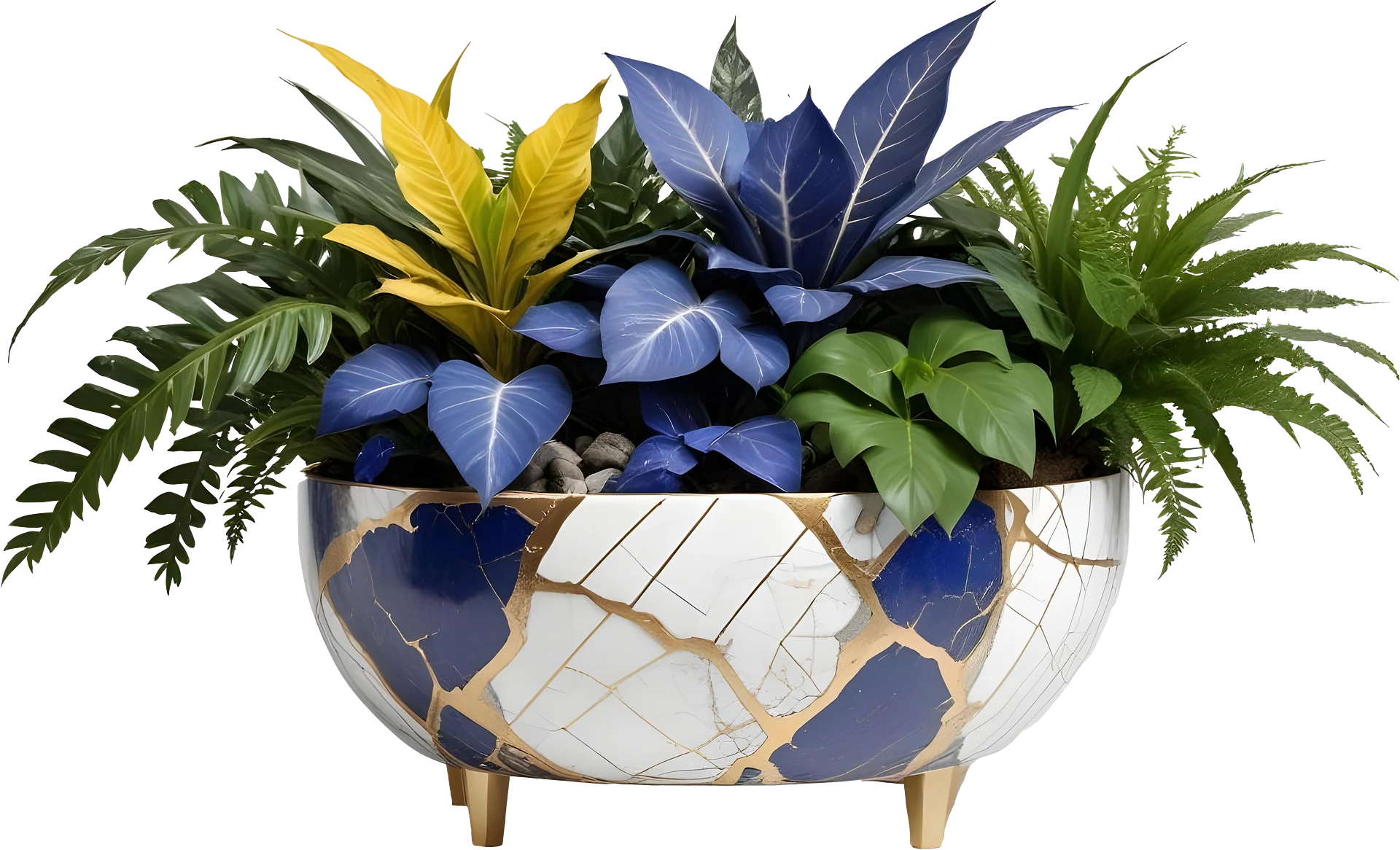 Kintsugi Elegance – Harmony Planter PNG product image (1)