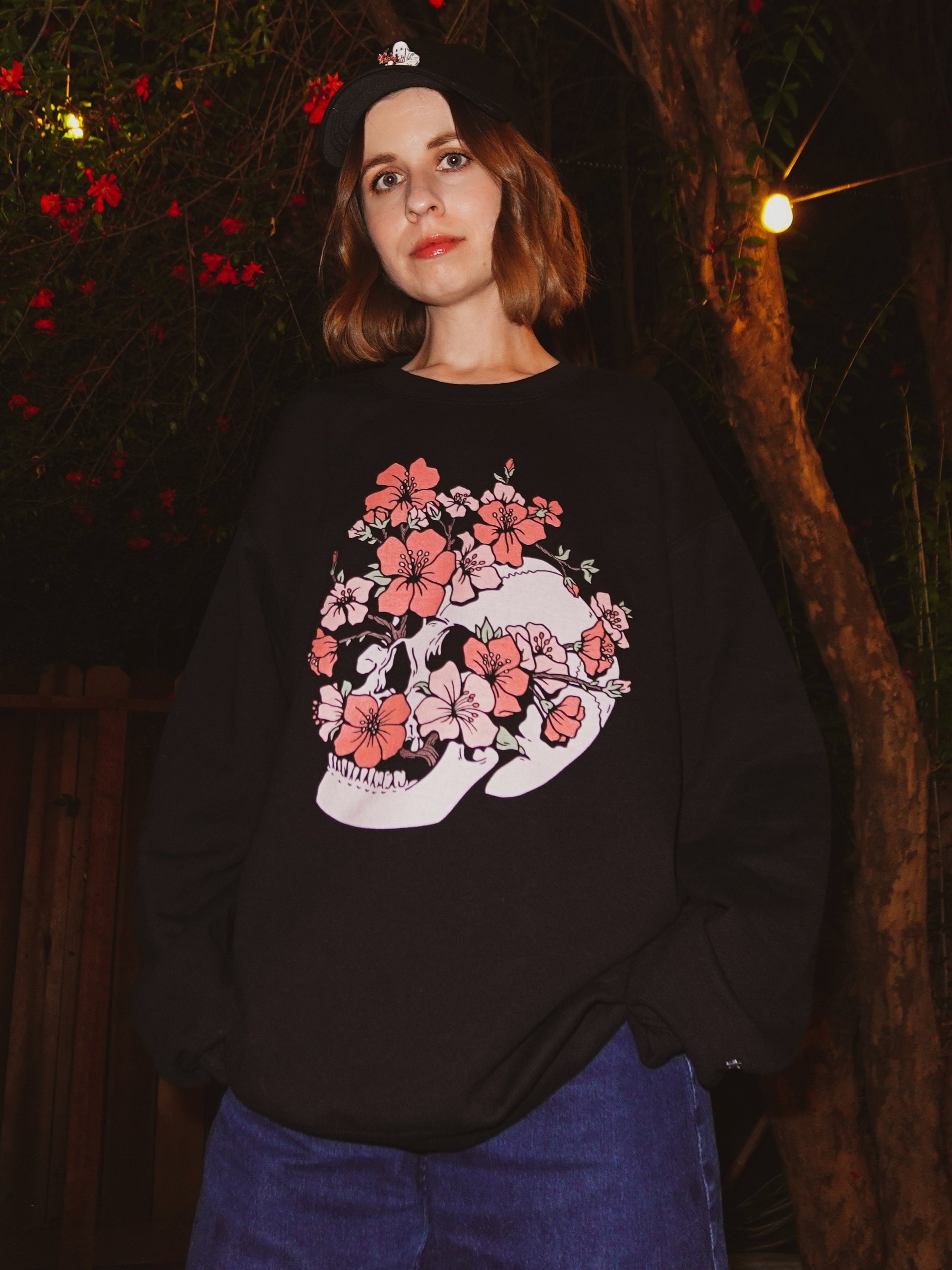 Skull Flower Crew Neck product image (2)