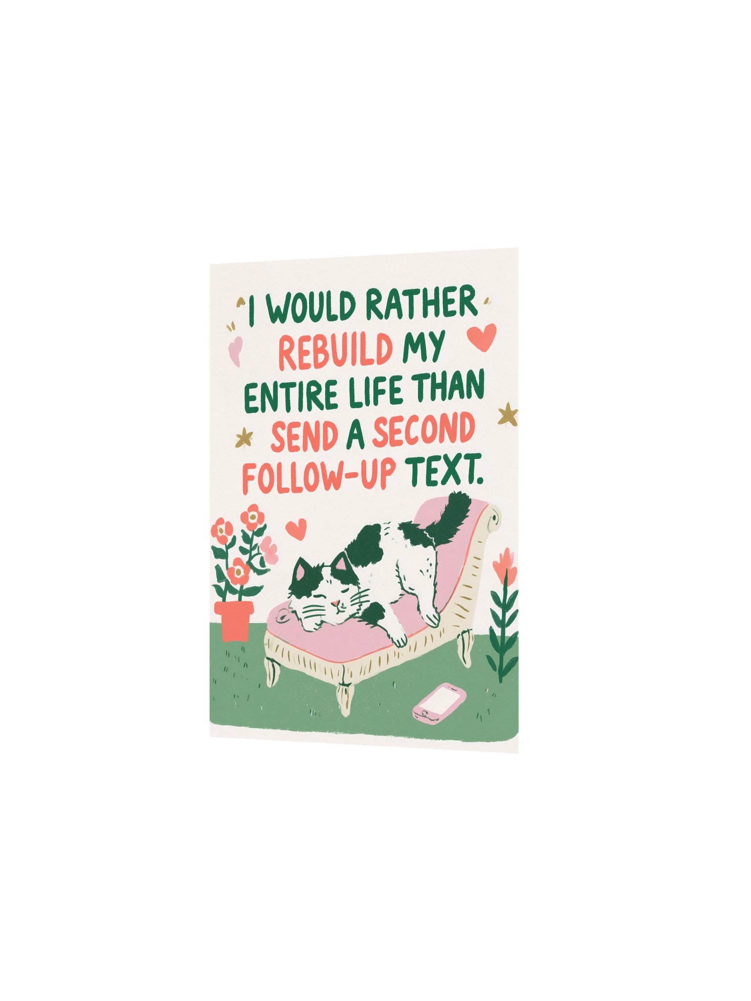 Rather Rebuild My Life Cat Poster product image (12)