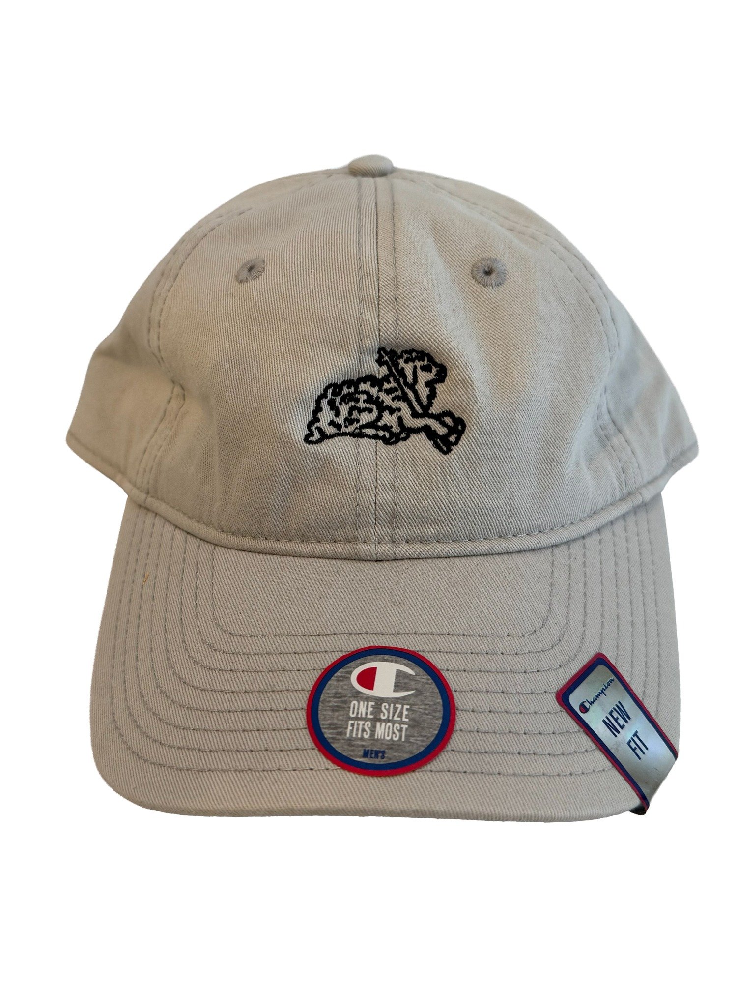 THE LAMB DAD CAP — GREY / BLACK product image (1)