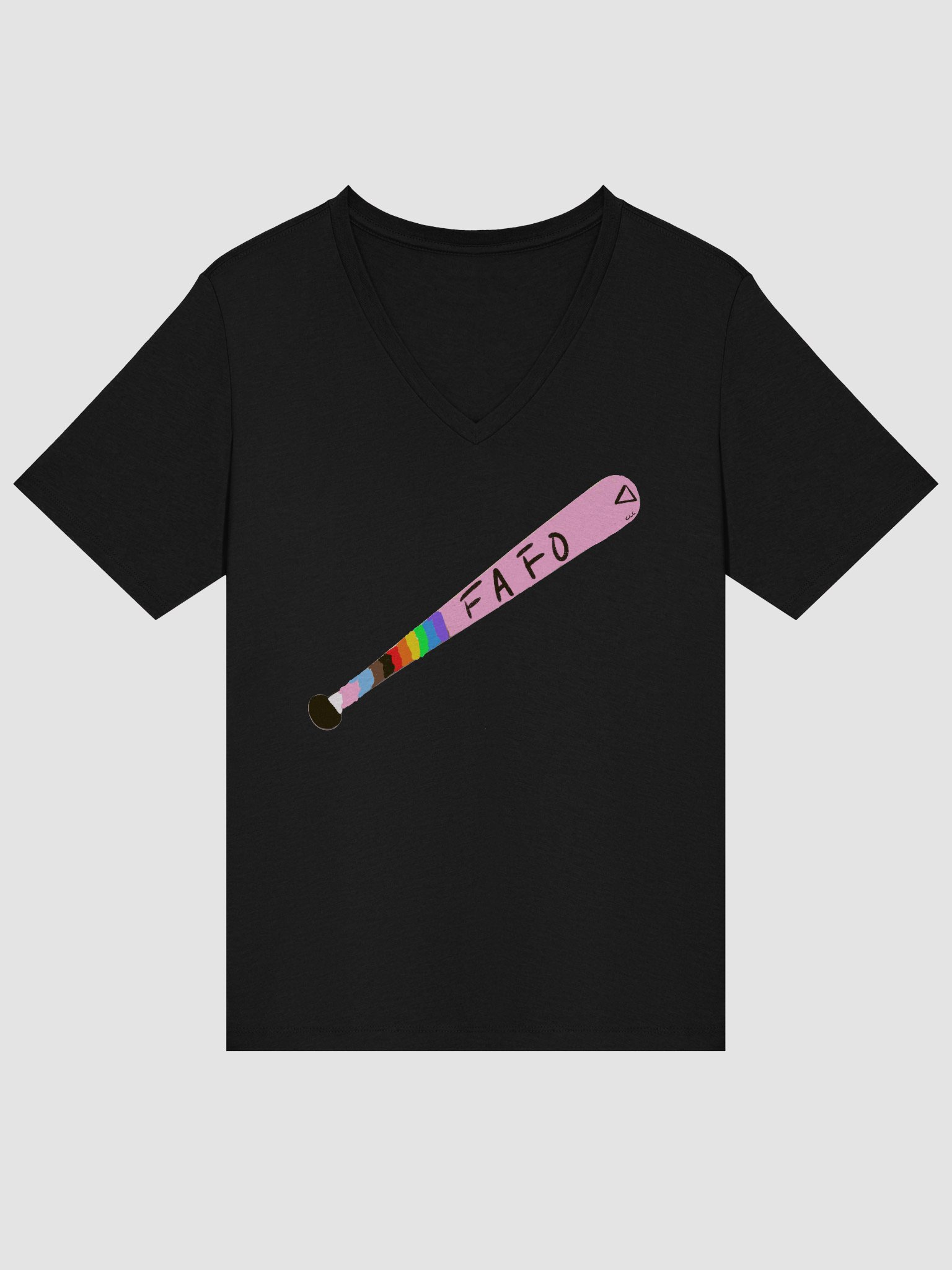 FAFO (SFW version) Relaxed V-Neck Tee product image (9)