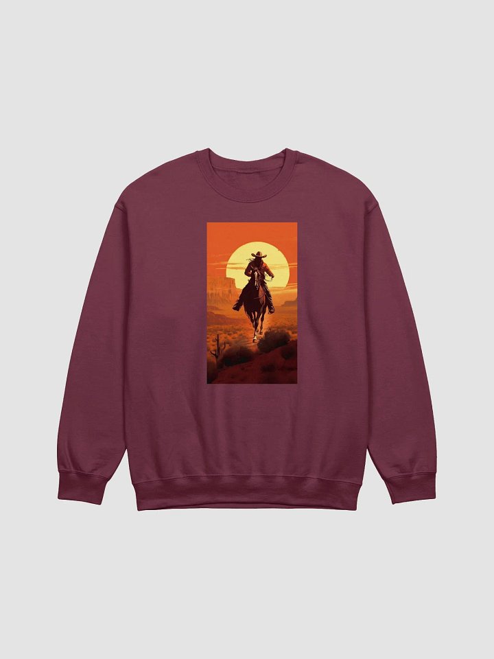 Red Dead Redemption Desert Cowboy Sunset Crewneck product image (9)