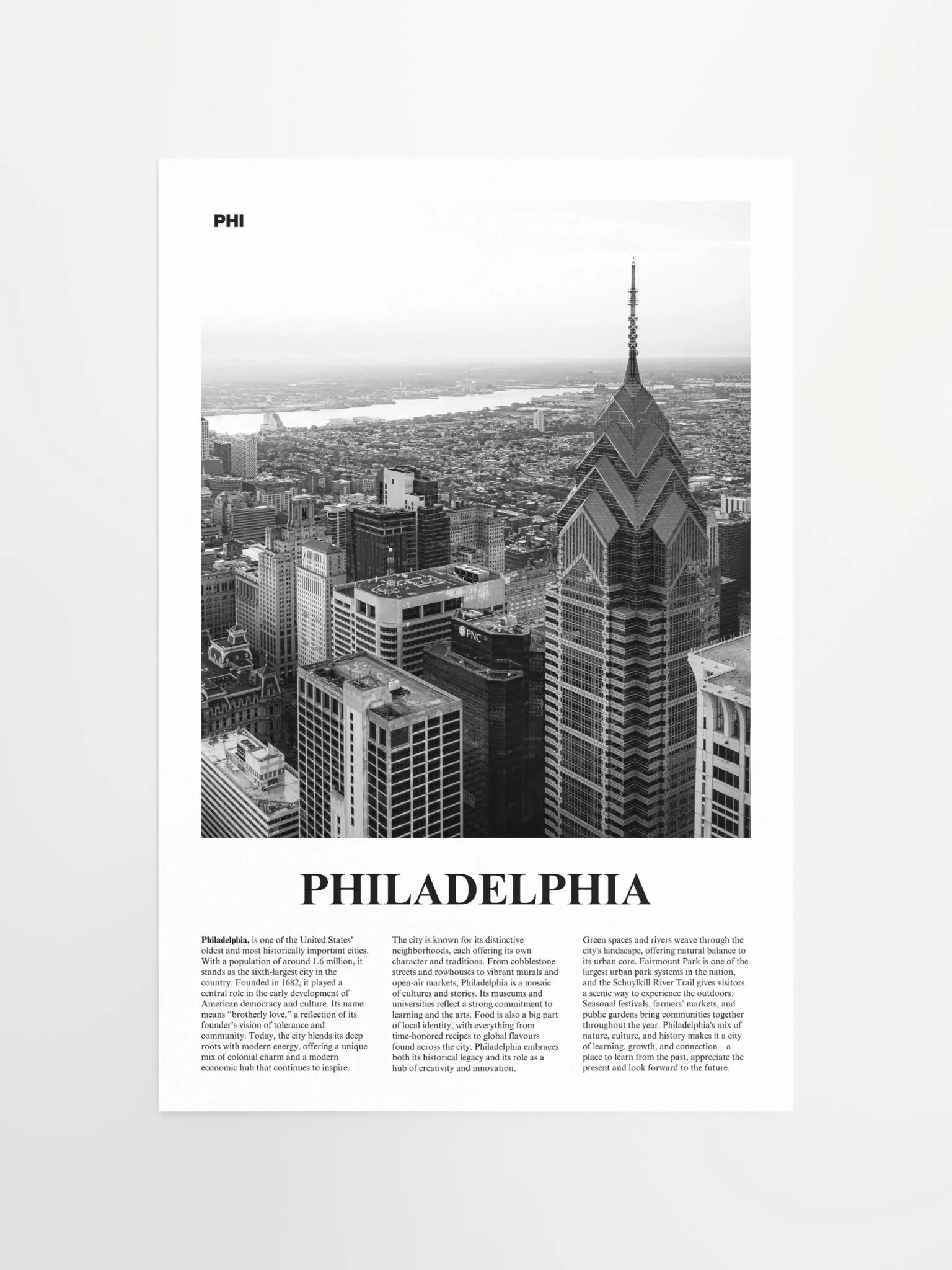 Philadelphia 01 Newspaper Poster product image (13)