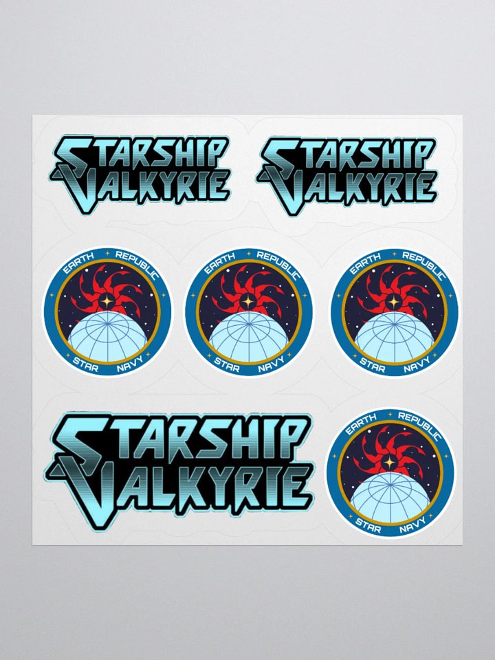 Starship Valkyrie ERSN and Blue Logo Stickers product image (1)