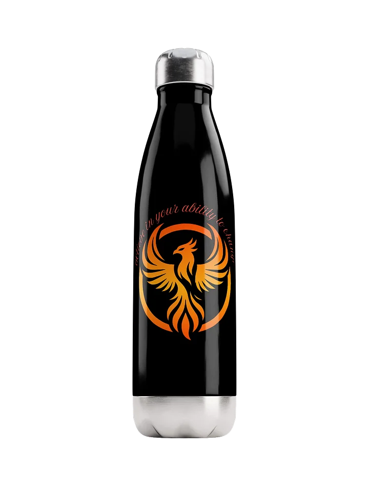 ''Believe in your ability to change'' rising phoenix stainless steel water bottle product image (1)