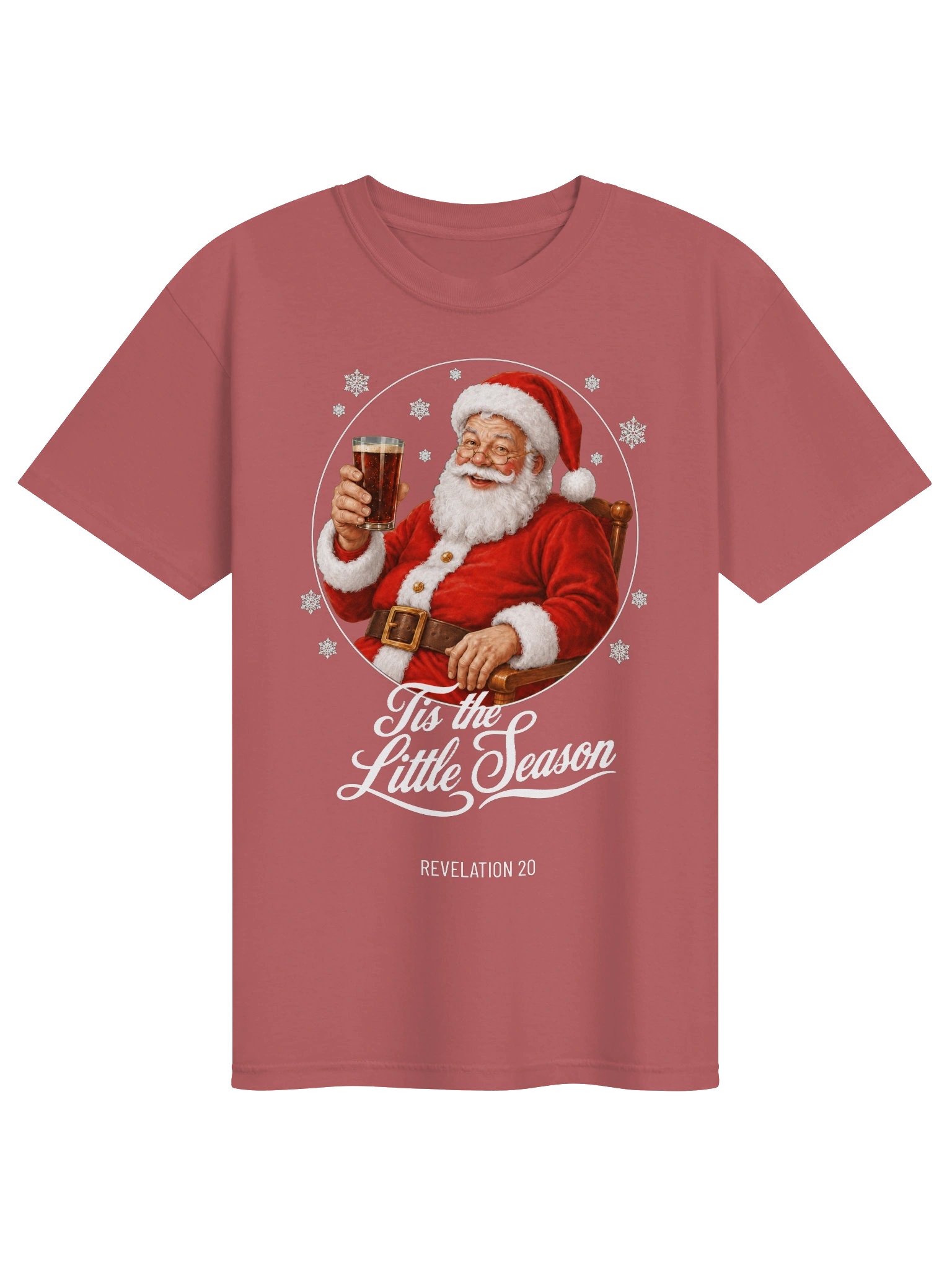 ’Tis the Little Season T-Shirt – Vintage Santa Christmas Design product image (1)