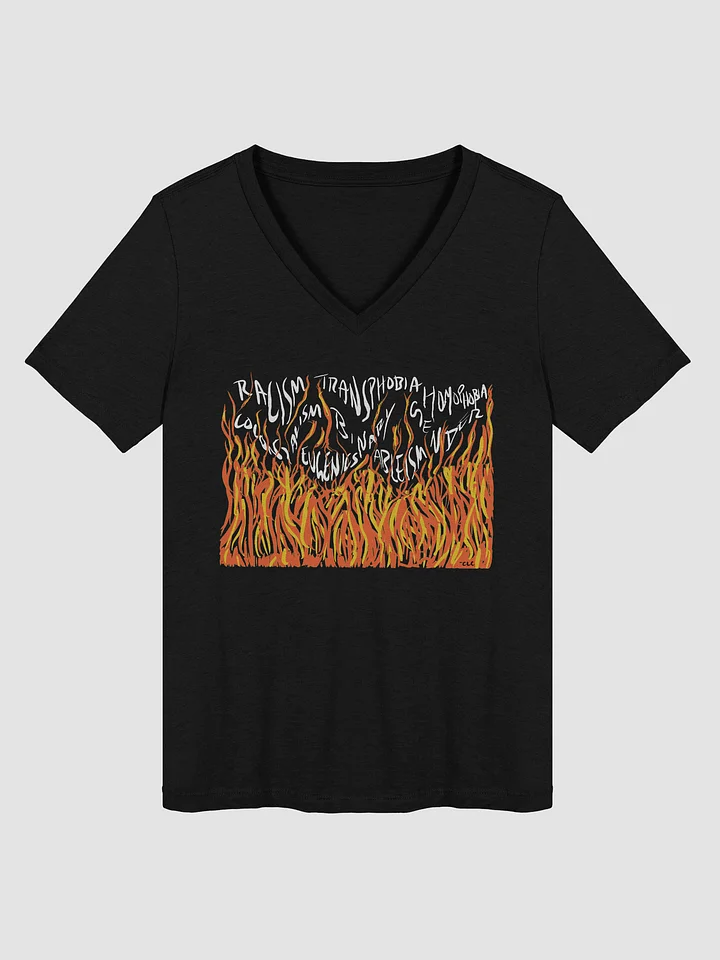 Burn The Big Ones Down V-Neck tee product image (2)