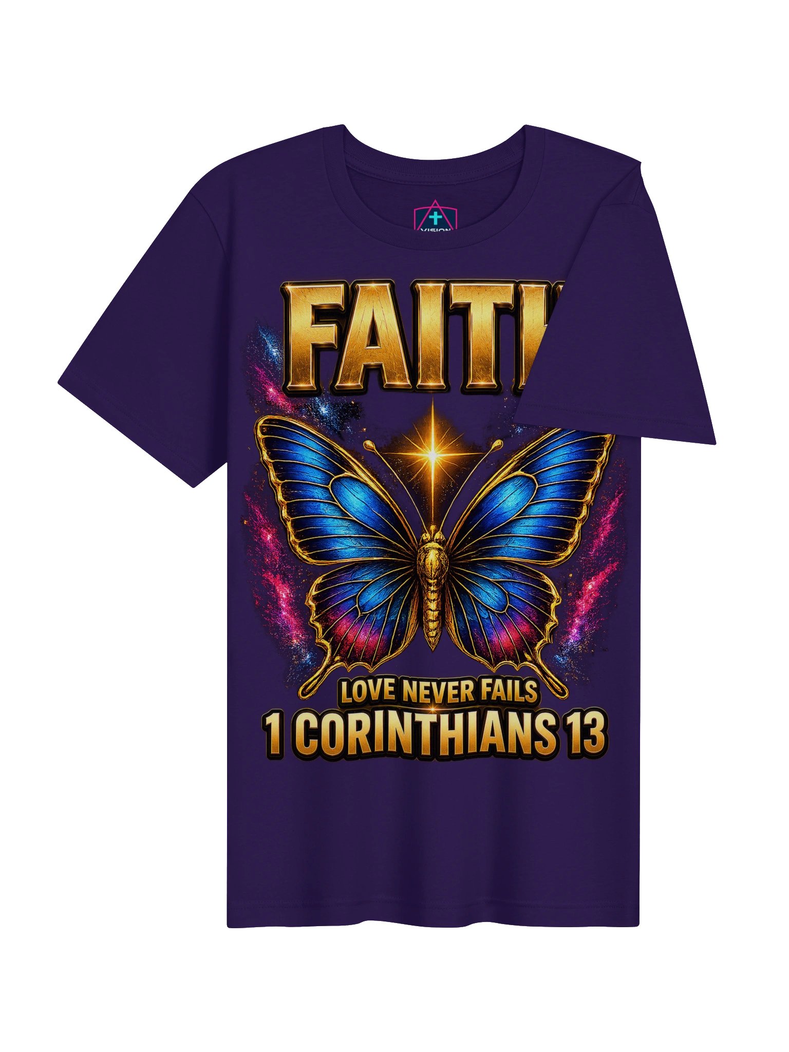 Love Never Fails - Women’s Butterfly - Christian Faith T-shirt product image (6)