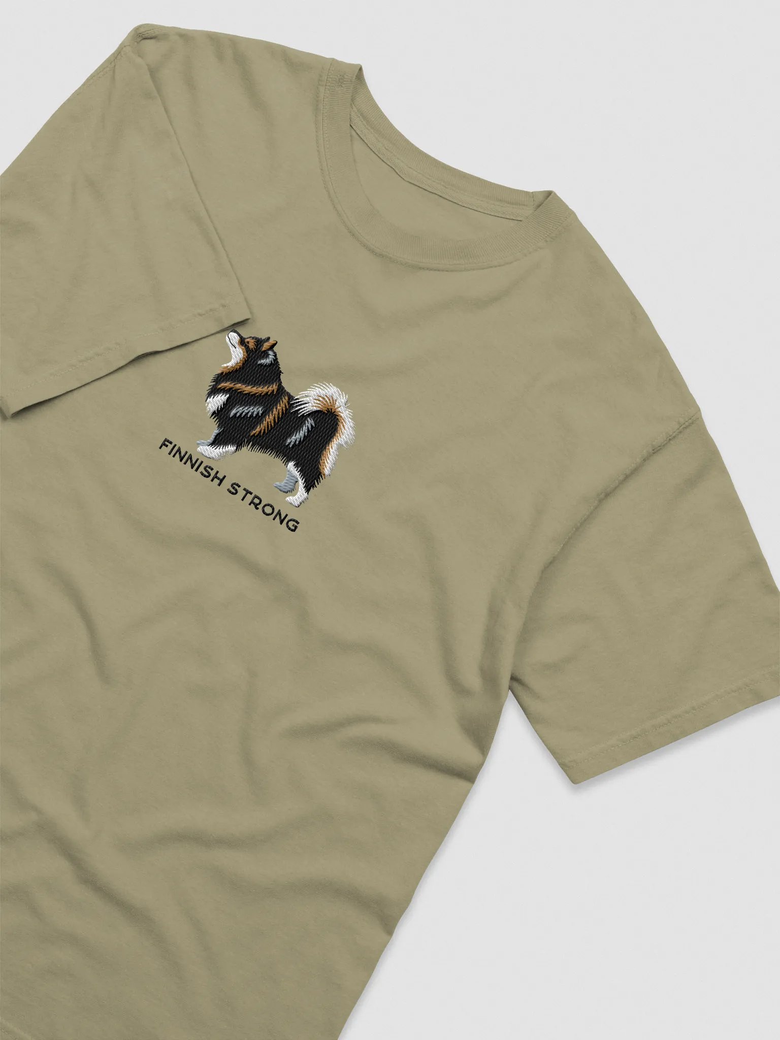 Finnish Strong T-Shirt(Embroidered) of a Finnish Lapphund product image (6)