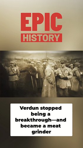 The deadliest meat grinder in WWI. The Battle of Verdun consumed 700,000 lives and achieved nothing. Ten months of absolute h...
