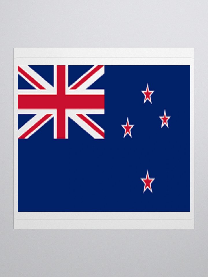 Exclusive New Zealand Flag Kiss-Cut Sticker by TDS Music - Unique Design (3" x 3", 4" x 4", 5.5" x 5.5") product image (2)