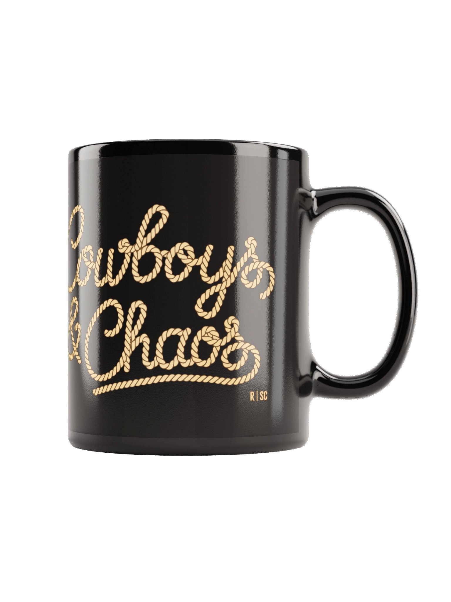 Cowboys & Chaos Black Mug product image (6)