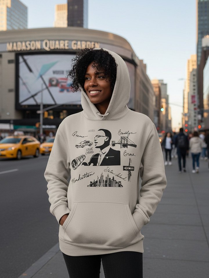 Malcolm X Five boroughs Woman Hoodie product image (1)