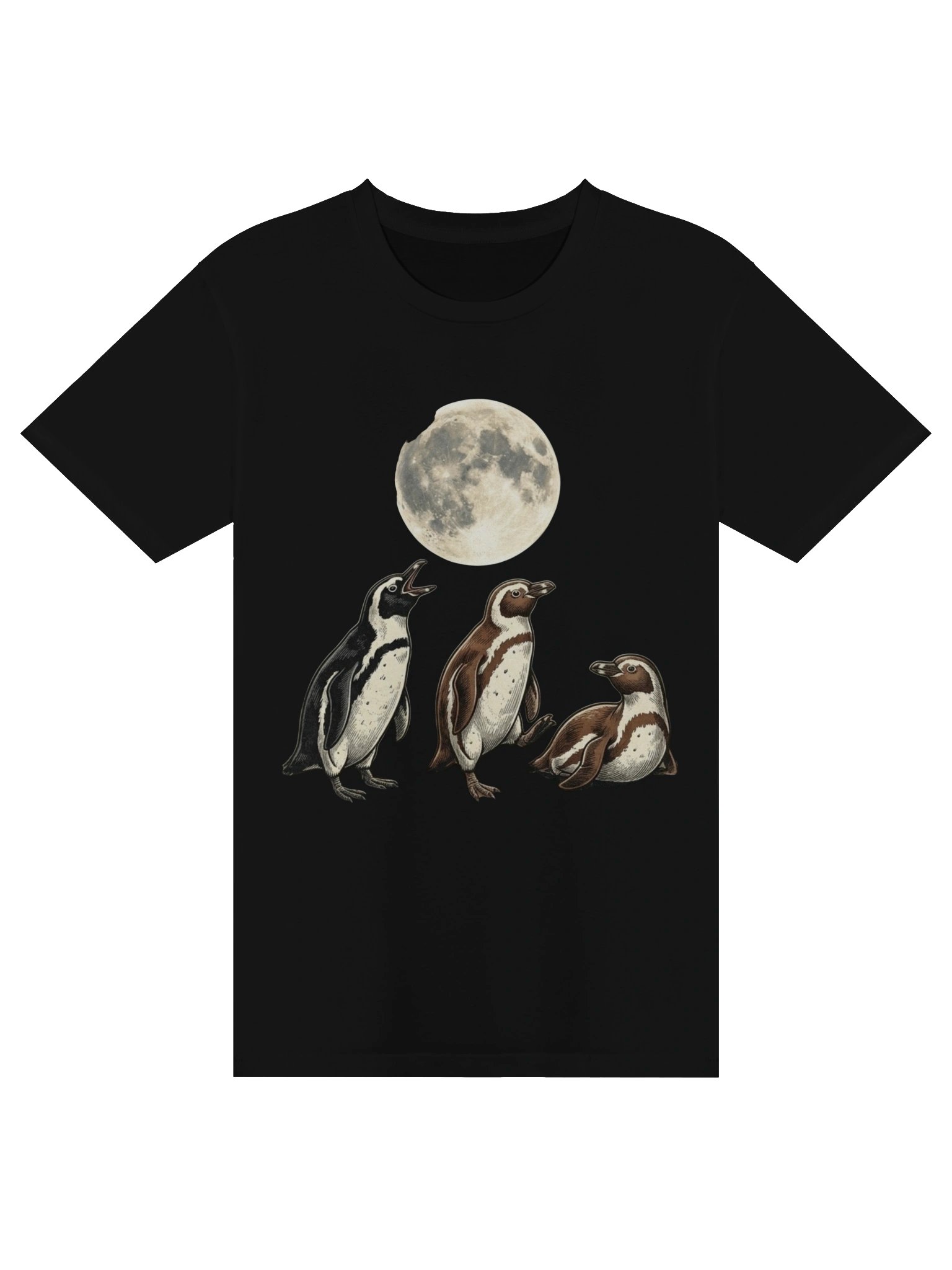 Vintage Moon pingouin T-shirt product image (1)