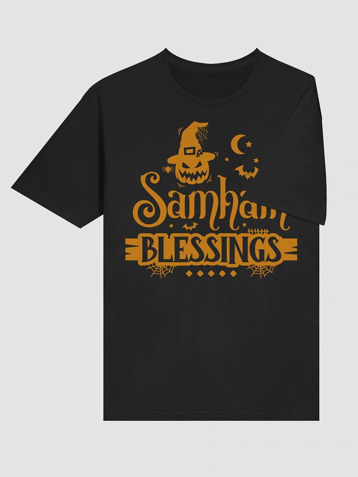 Samhain Blessings - Irish Halloween Blessings | Basic Softstyle T-shirt product image (2)