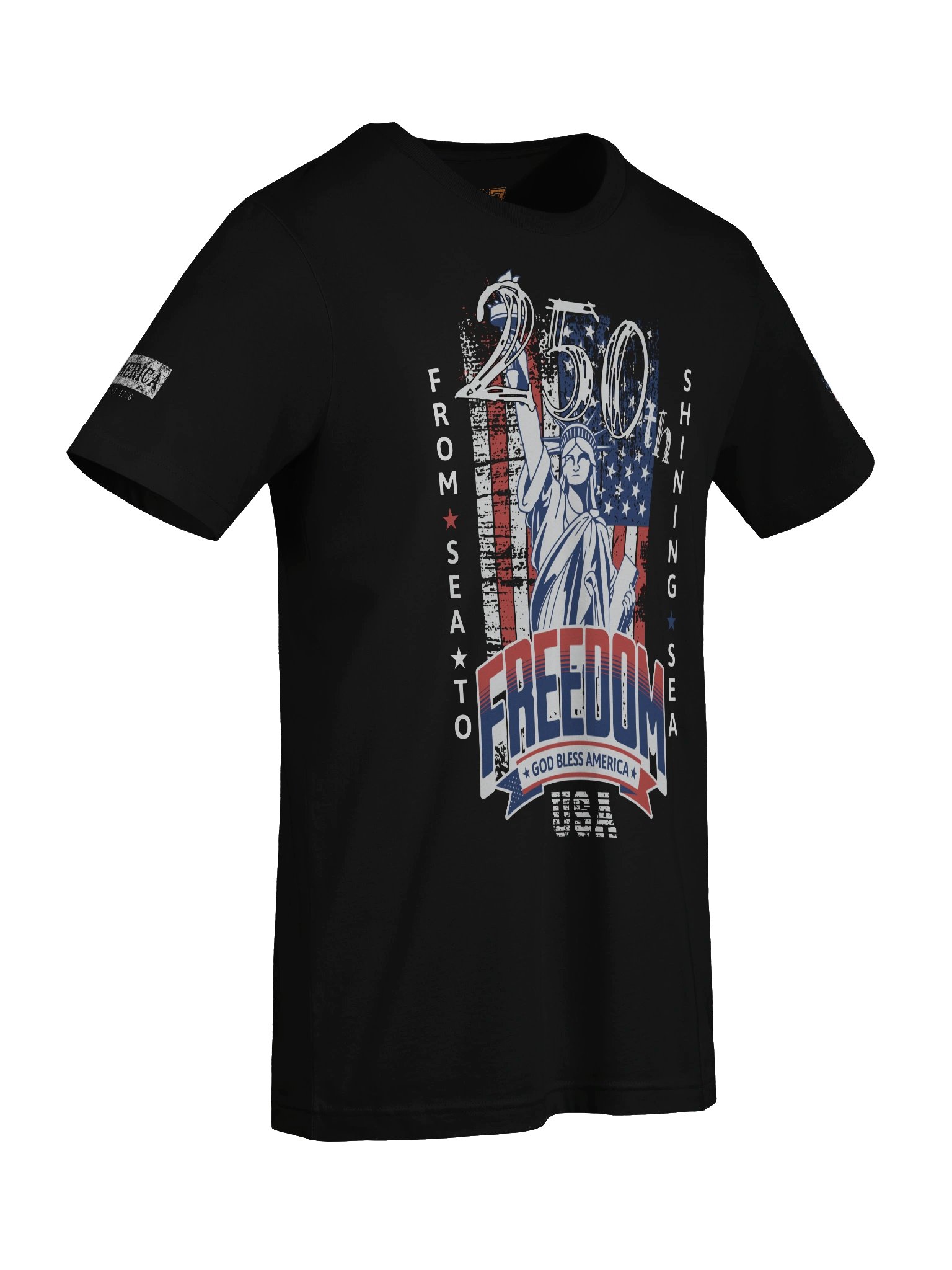 Vintage USA 250th Anniversary T-Shirt | Semiquincentennial Liberty Patriotic Tee product image (7)