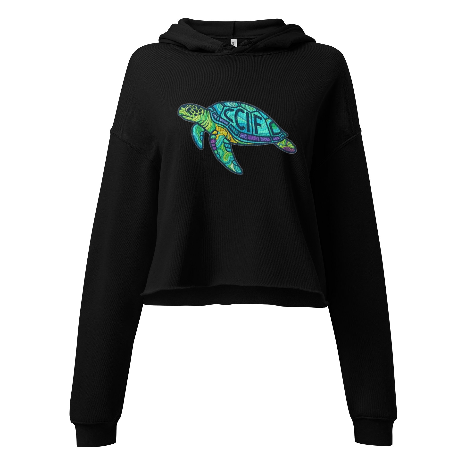 CCIF sea-turtle Crop Hoodie product image (1)