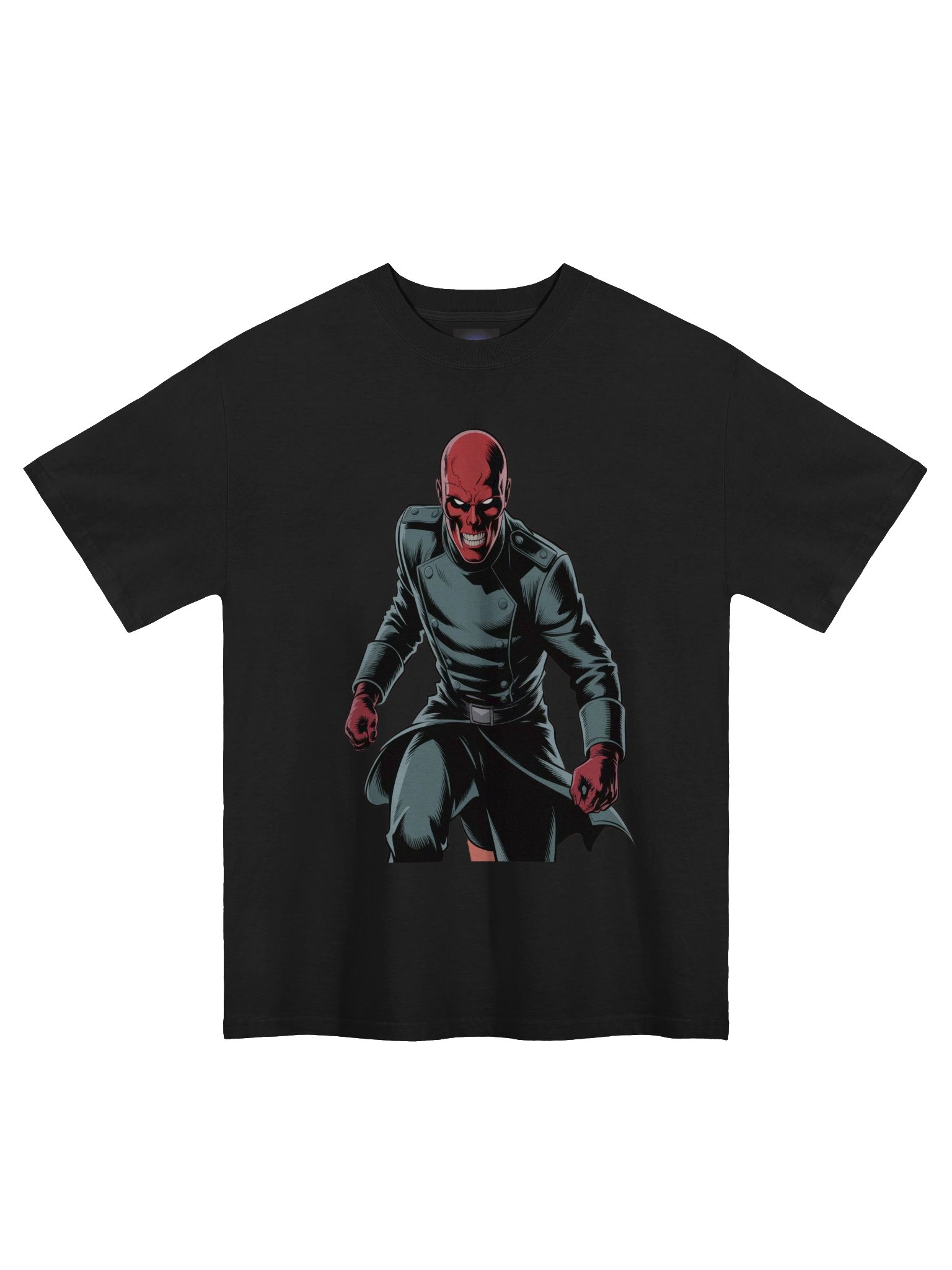 Shadow Command: Red Skull Oversized Faded T-Shirt product image (3)