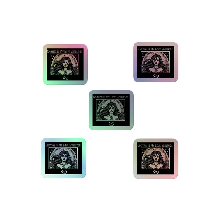 Cancer Zodiac 2025, Emotions are My Love Language, Holo Sticker Pack product image (2)