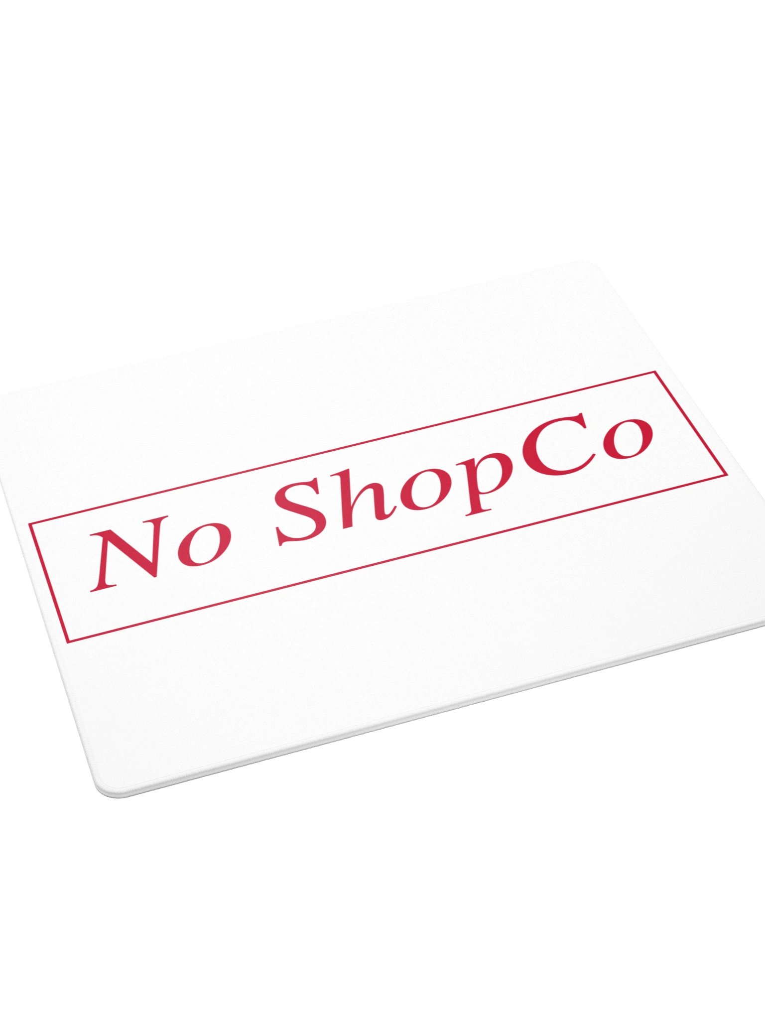 No ShopCo Gaming Mouse Pad - Red on White product image (4)