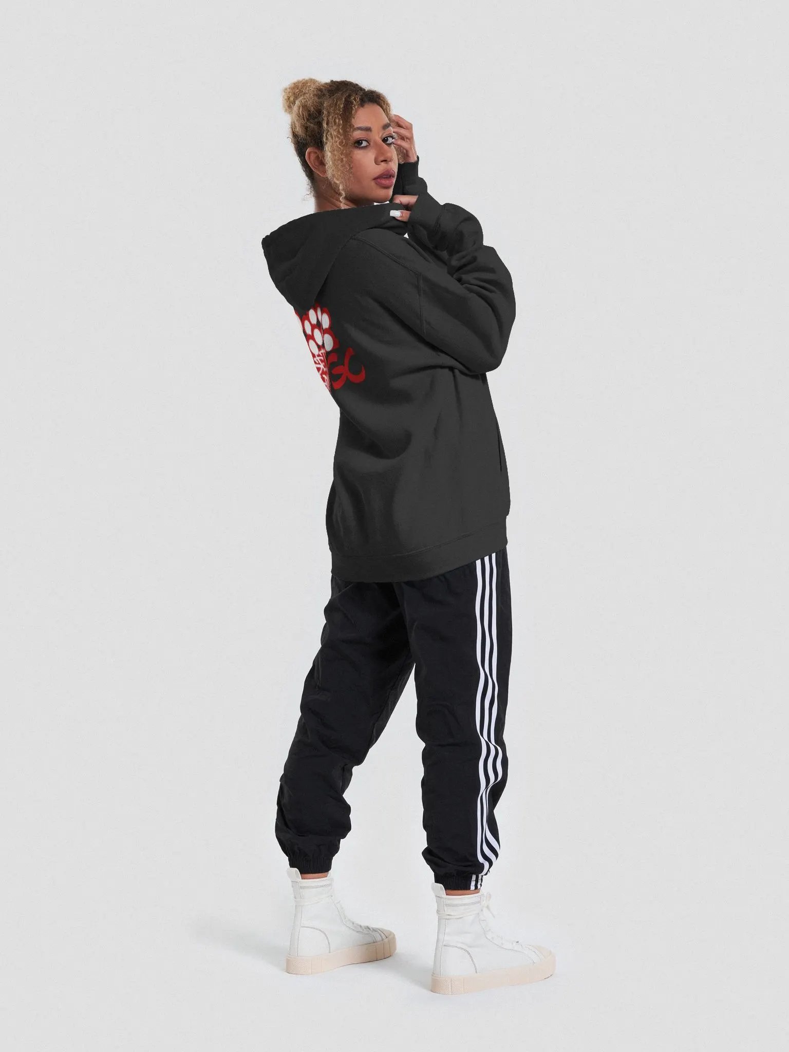 GetGood Red on Black Hoodie product image (5)