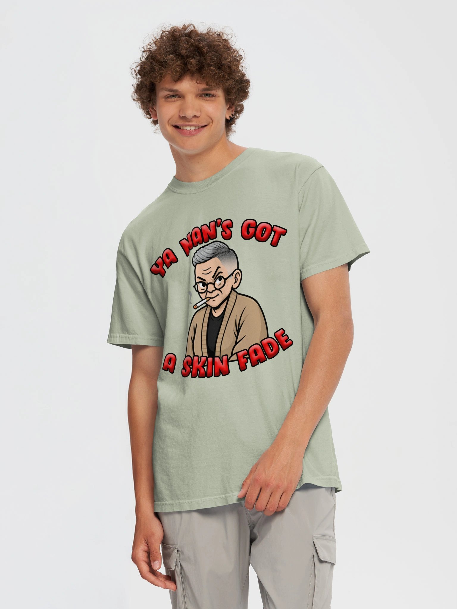 "Ya Nan’s Got a Skin Fade" Heavyweight T-Shirt product image (2)