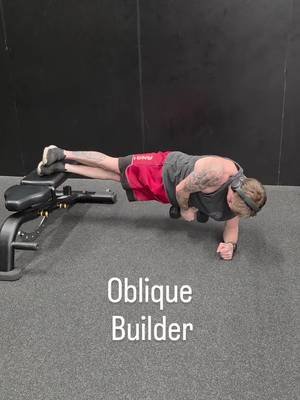 Help define your obliques with these awesome movements  elevated side plank with rotation 3x8-10  feet-elevated side plank oblique crunch 3×10-12 These are my personal favorites for oblique development  #obliquesworkout #obliquetraining #coredevelopment #gym2026 #contentcreator 
