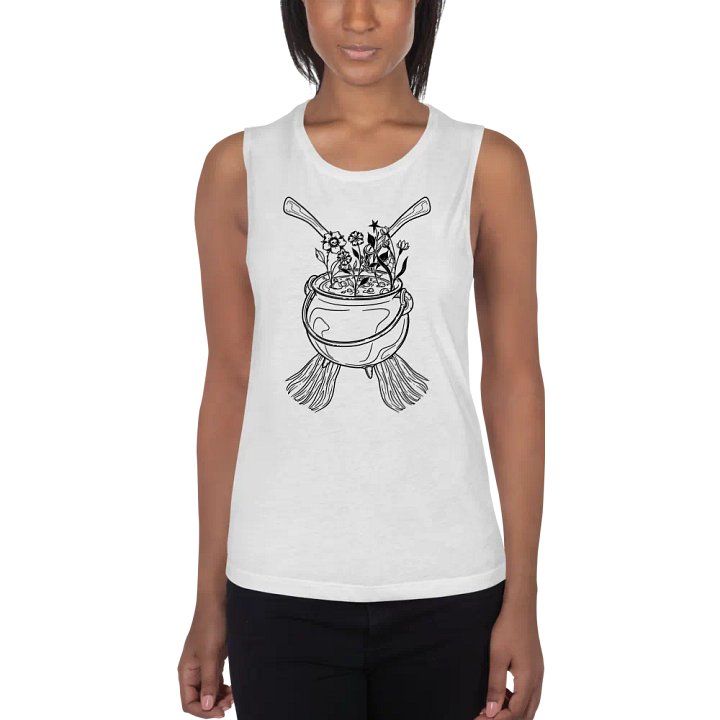 Henbane Coven Crest Bella+Canvas Women's Flowy Muscle Tank product image (47)